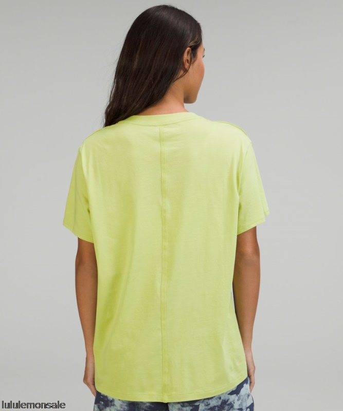 Lululemon Damen DELULU314 | Wasabi All Yours Baumwoll-T-Shirt